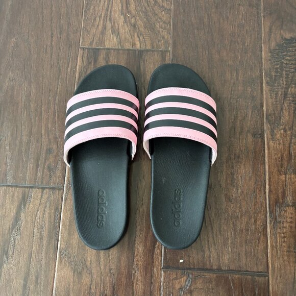 Adidas Pink Slipper Sandals – Size US 10 - Picture 2 of 4